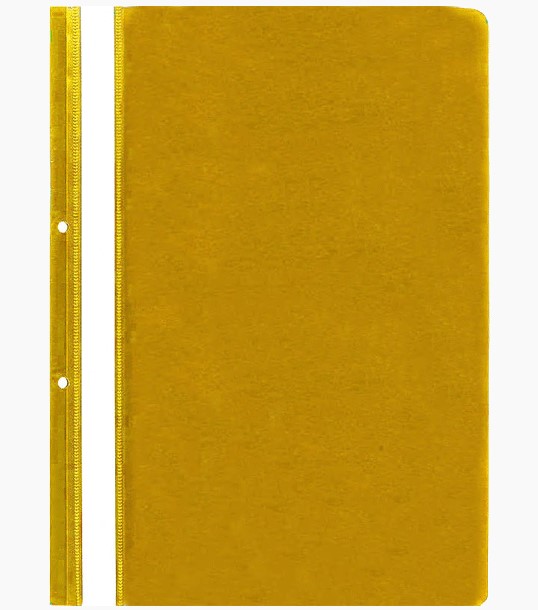 Папка-скоросшиватель 'Attomex' A4 с перфорацией, 100;110 мкм, желтая, 3079900