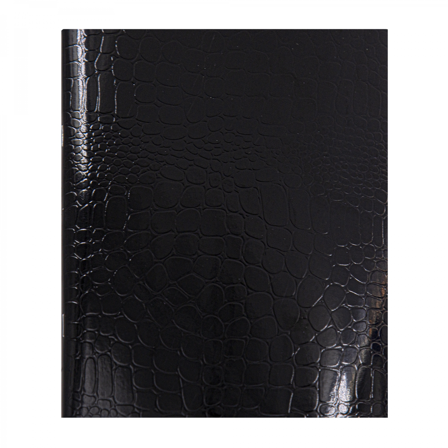 Тетрадь 48л., А5, клетка, Alingar Black Croco metallic, AL12393