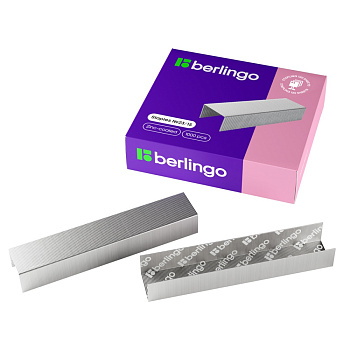 Скобы для степлера №23;15 Berlingo, оцинкованные, (1000 шт;уп), DSk_23150